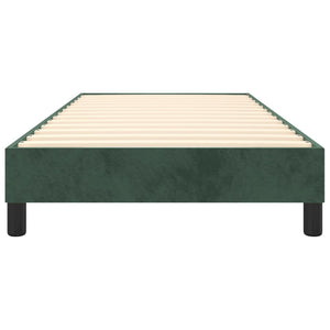 Giroletto senza Materasso Verde Scuro 80x200 cm in Velluto 3120739