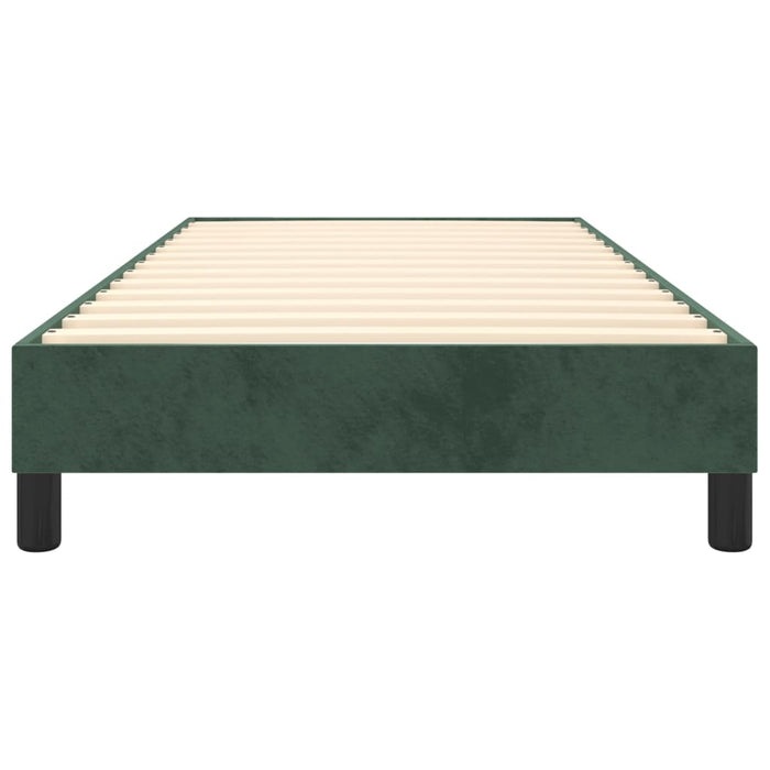 Giroletto senza Materasso Verde Scuro 80x200 cm in Velluto 3120739