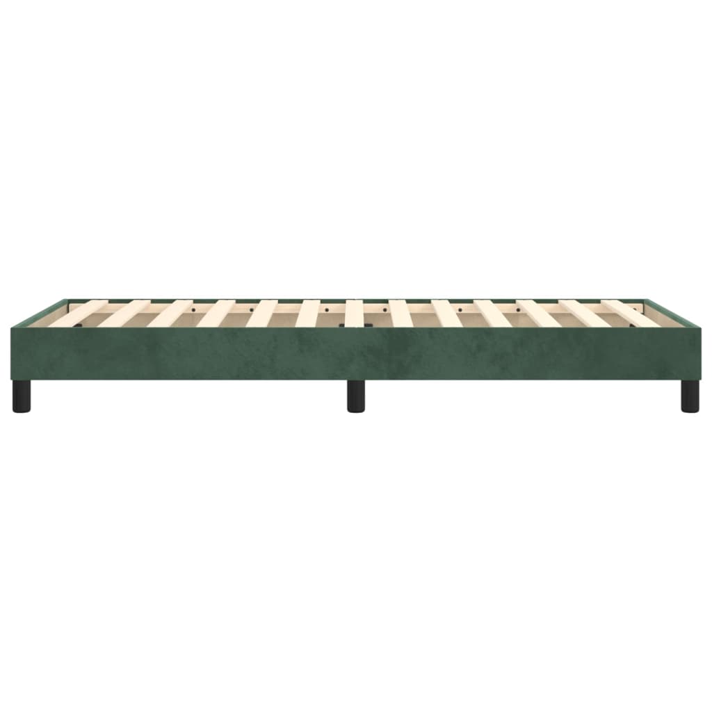 Giroletto senza Materasso Verde Scuro 80x200 cm in Velluto 3120739