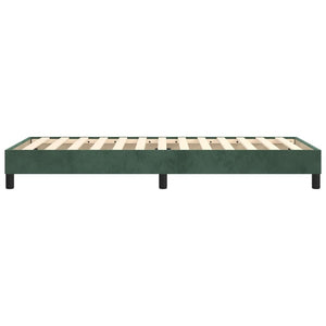 Giroletto senza Materasso Verde Scuro 80x200 cm in Velluto 3120739