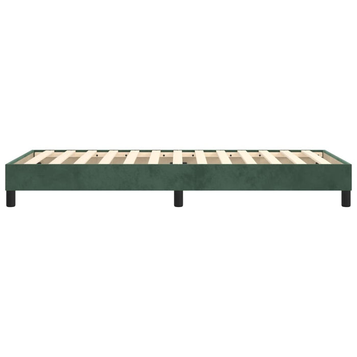 Giroletto senza Materasso Verde Scuro 80x200 cm in Velluto 3120739