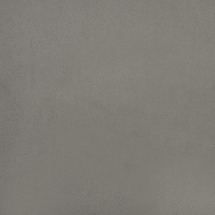 Giroletto senza Materasso Grigio Chiaro 90x190 cm Velluto 3120742