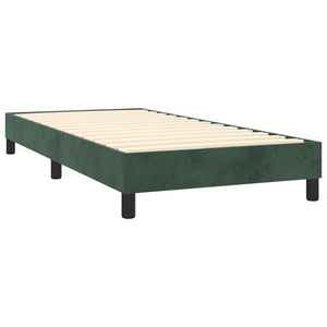 Giroletto senza Materasso Verde Scuro 90x200 cm in Velluto 3120751