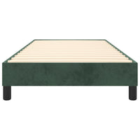 Giroletto senza Materasso Verde Scuro 90x200 cm in Velluto 3120751