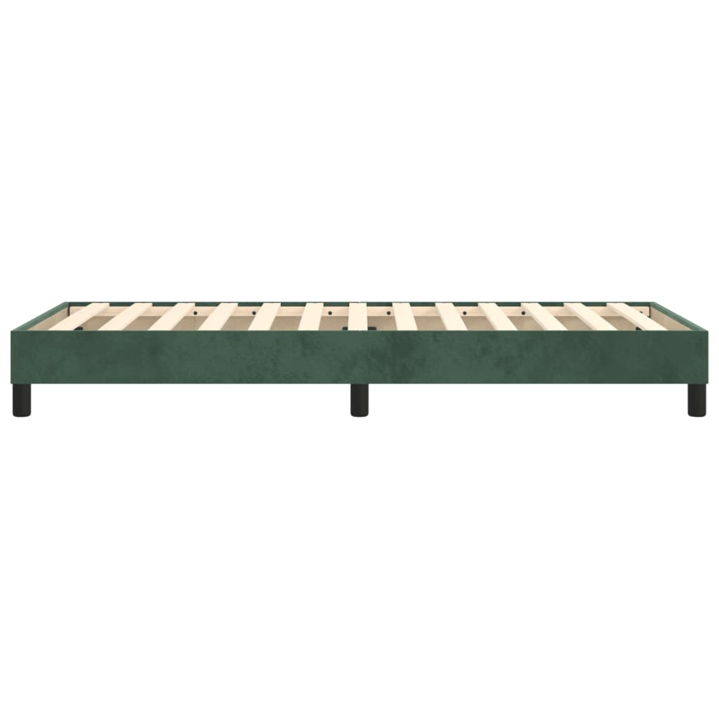 Giroletto senza Materasso Verde Scuro 90x200 cm in Velluto 3120751