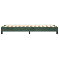 Giroletto senza Materasso Verde Scuro 90x200 cm in Velluto 3120751