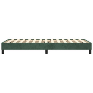 Giroletto senza Materasso Verde Scuro 90x200 cm in Velluto 3120751