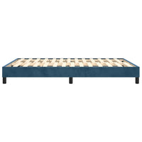 Giroletto senza Materasso Blu Scuro 140x200 cm Velluto 3120776