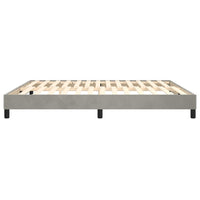 Giroletto a Molle Grigio Chiaro 180x200 cm in Velluto