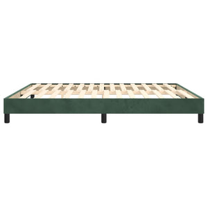 Giroletto a Molle Verde Scuro 180x200 cm in Velluto