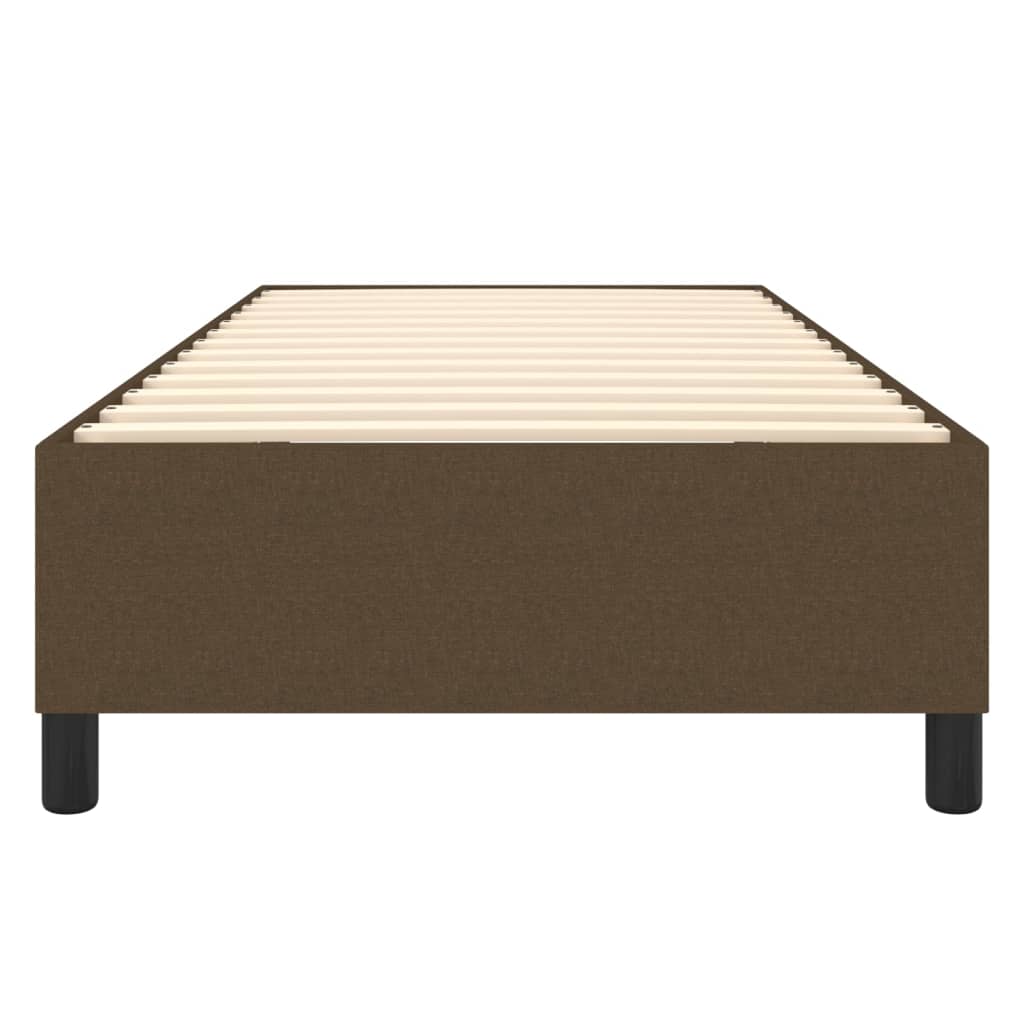 Giroletto senza Materasso Marrone Scuro 90x190 cm Tessuto 3120825