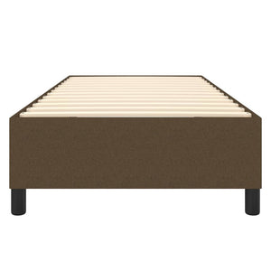 Giroletto senza Materasso Marrone Scuro 90x190 cm Tessuto 3120825