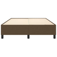 Giroletto a Molle Marrone Scuro 140x190 cm in Tessuto