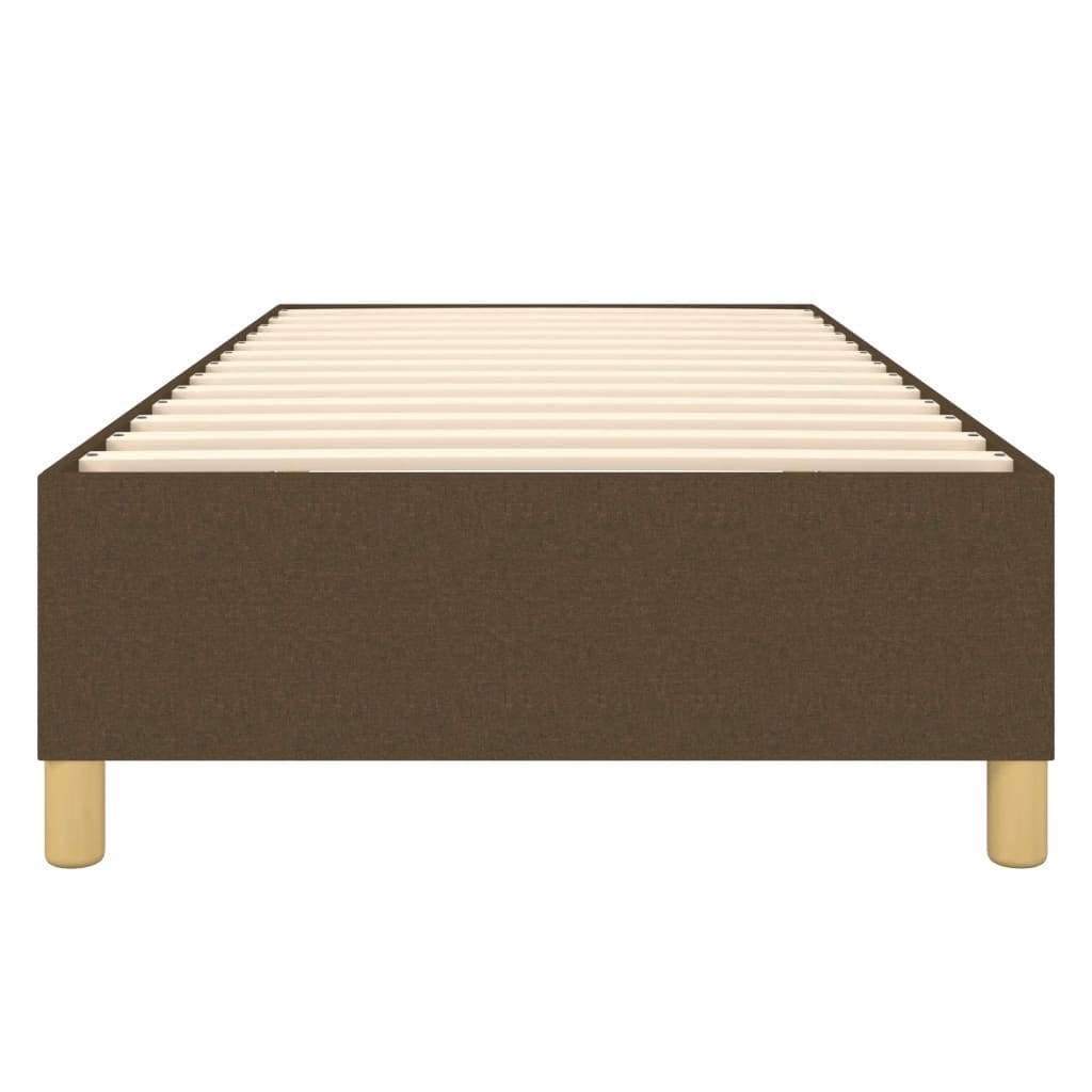 Giroletto senza Materasso Marrone Scuro 80x200 cm Tessuto 3120916