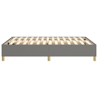 Giroletto senza Materasso Grigio Scuro 140x190 cm Tessuto 3120954