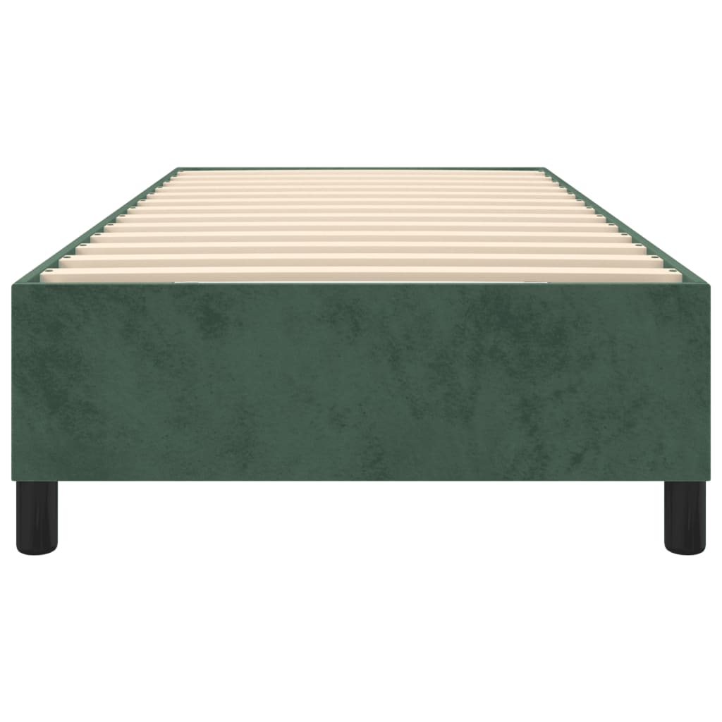 Giroletto senza Materasso Verde Scuro 80x200 cm in Velluto 3121087
