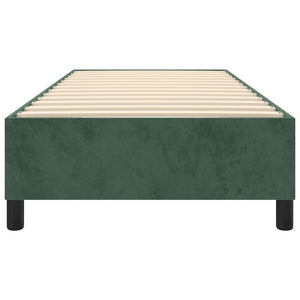 Giroletto senza Materasso Verde Scuro 80x200 cm in Velluto 3121087