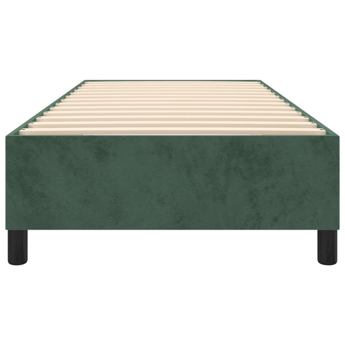 Giroletto senza Materasso Verde Scuro 80x200 cm in Velluto 3121087
