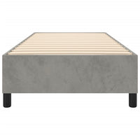 Giroletto senza Materasso Grigio Chiaro 90x190 cm Velluto 3121090