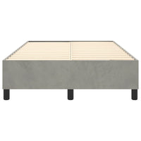 Giroletto senza Materasso Grigio Chiaro 120x200 cm Velluto 3121108