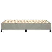 Giroletto senza Materasso Grigio Chiaro 120x200 cm Velluto 3121108