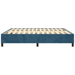 Giroletto senza Materasso Blu Scuro 180x200 cm in Velluto 3121136