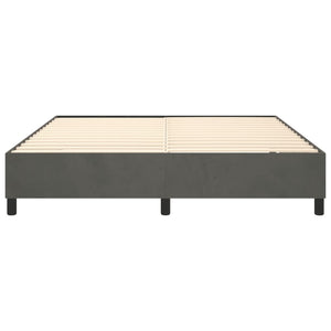 Giroletto a Molle Grigio Scuro 200x200 cm in Velluto