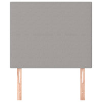 Testiere 2 pz Grigio Chiaro 100x5x78/88 cm in Tessuto 3116042