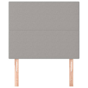 Testiere 2 pz Grigio Chiaro 100x5x78/88 cm in Tessuto 3116042