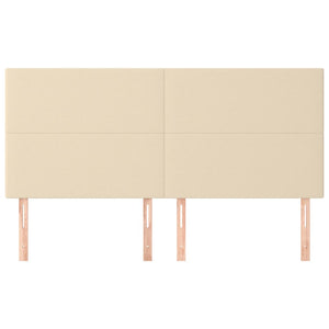 Testiera 4 pz Crema 80x5x78/88 cm in Tessuto 3116063