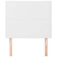 Testiera 2 pz Bianco 80x5x78/88 cm in Similpelle 3116125