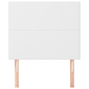 Testiera 2 pz Bianco 80x5x78/88 cm in Similpelle 3116125