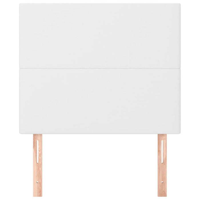 Testiera 2 pz Bianco 80x5x78/88 cm in Similpelle 3116125
