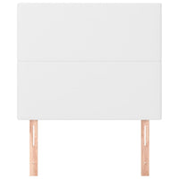 Testiera 2 pz Bianca 90x5x78/88 cm in Similpelle 3116131