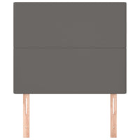 Testiera 2 pz Grigio 90x5x78/88 cm in Similpelle 3116134