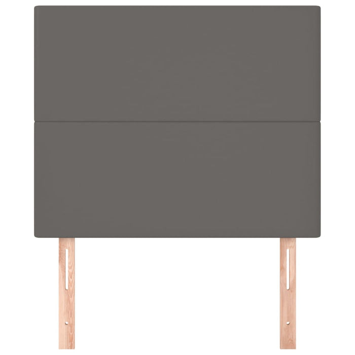 Testiera 2 pz Grigio 90x5x78/88 cm in Similpelle 3116134