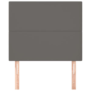 Testiere 2 pz Grigie 100x5x78/88 cm in Similpelle 3116140