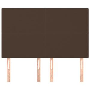 Testiere 4 pz Marroni 72x5x78/88 cm in Similpelle 3116145