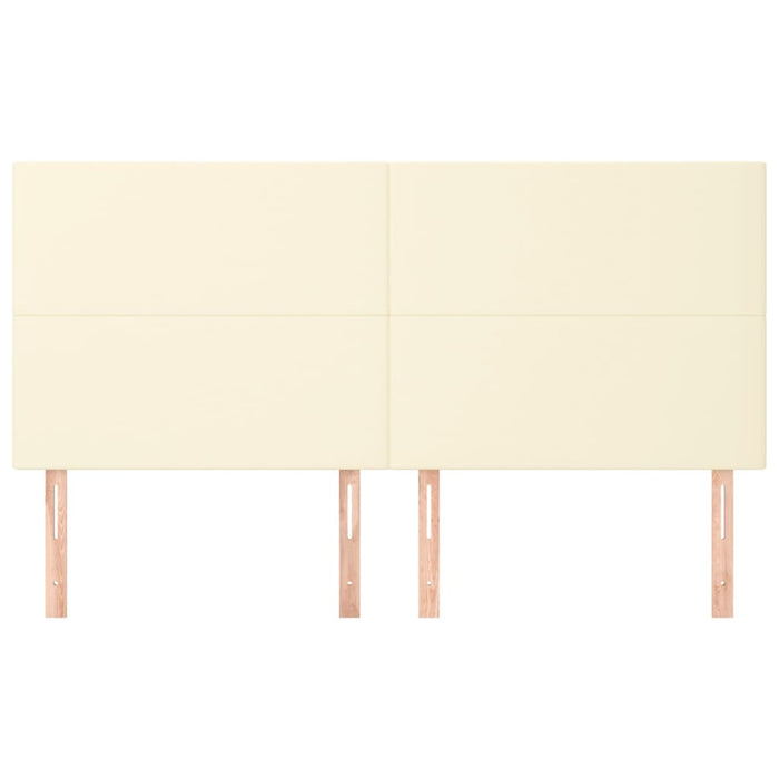 Testiera 4 pz Crema 90x5x78/88 cm in Similpelle cod mxl 48962