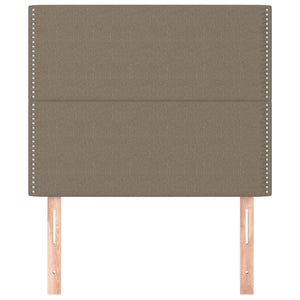 Testiera 2 pz Tortora 90x5x78/88 cm in Tessuto 3116178