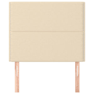 Testiera 2 pz Crema 90x5x78/88 cm in Tessuto
