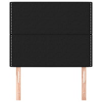 Testiere 2 pz Nero 100x5x78/88 cm in Tessuto 3116184