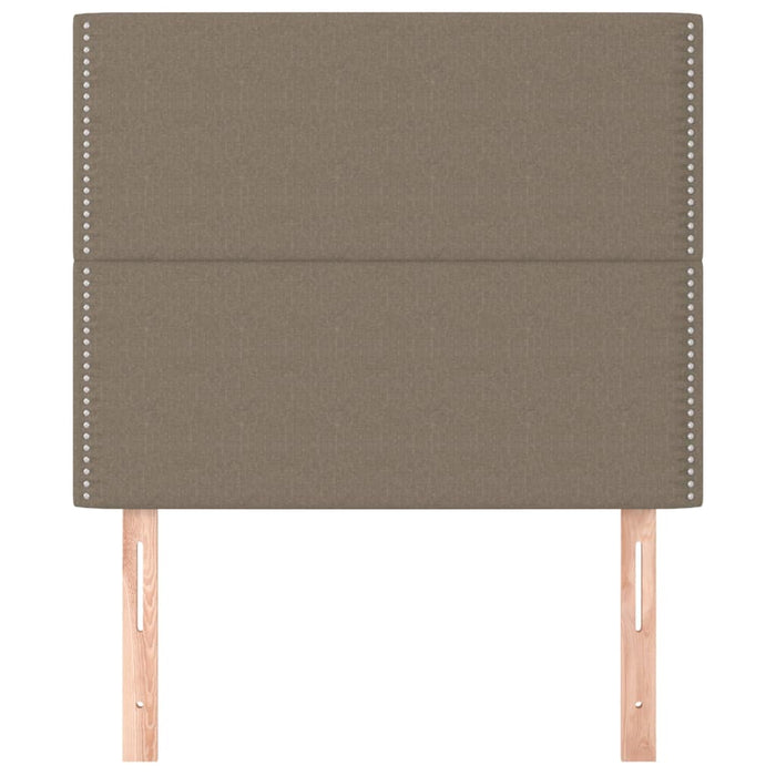 Testiera per Letto-Testata-Testiera Decorativa tortora 100x5x118/128 cm in tessuto 822970