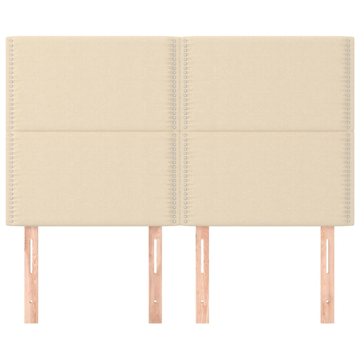 Testiere 4 pz Crema 72x5x78/88 cm in Tessuto 3116195