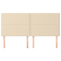 Testiera 4 pz Crema 90x5x78/88 cm in Tessuto 3116211