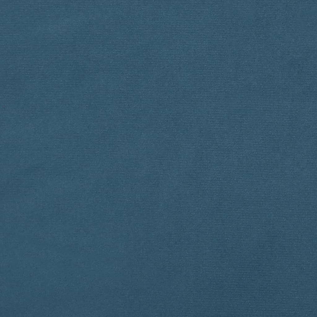 Testiera 2 pz Blu scuro 90x5x78/88 cm in Velluto