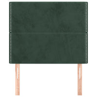 Testiere 2 pz Verde Scuro 100x5x78/88 cm in Velluto 3116237