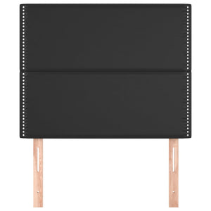 Testiere 2 pz Nere 100x5x78/88 cm in Similpelle 3116276