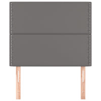 Testiere 2 pz Grigie 100x5x78/88 cm in Similpelle 3116280