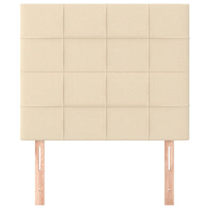 Testiera 2 pz Crema 80x5x78/88 cm in Tessuto 3116311
